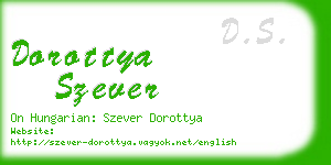 dorottya szever business card